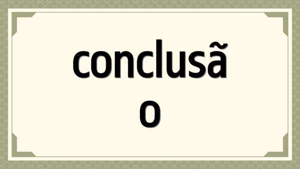 conclusão